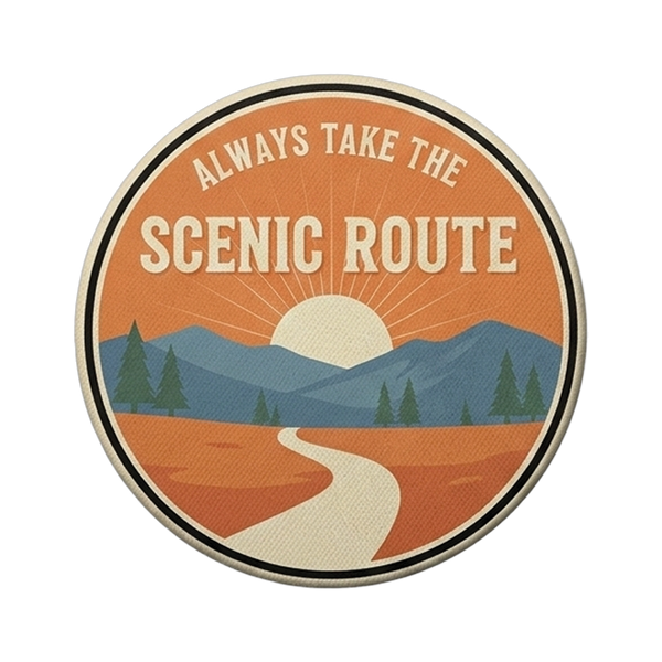 Always Take The Scenic Route patch