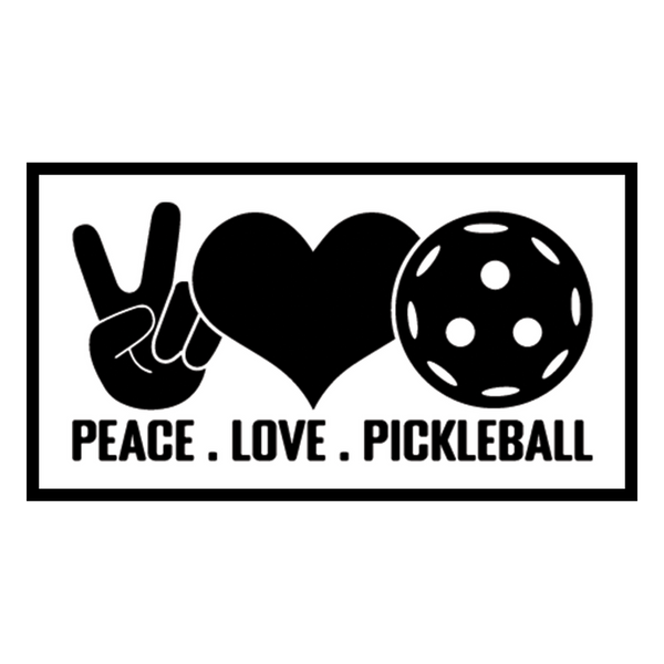 Peace Love Pickleball patch