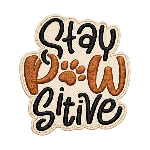 Stay Pawsitive patch