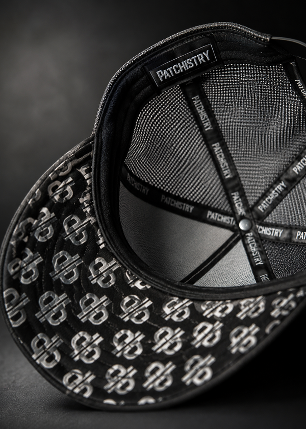 Under-brim brand mark