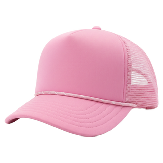 The Canvas — Pink | Hook + Loop Custom Patch Trucker Hat, 5-Panel