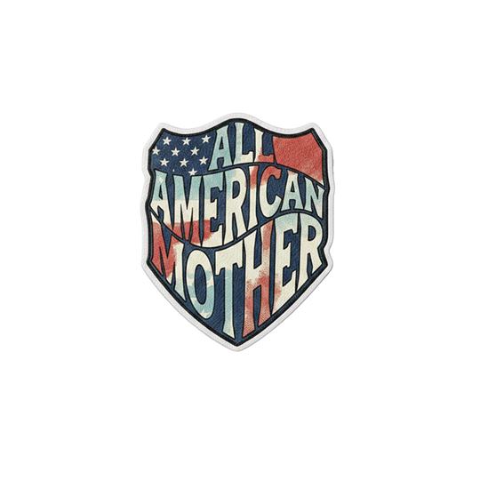 All American Mother | Badge Reel Patch, 1.25 in
