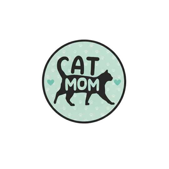 Cat Mom | Badge Reel Patch, 1.25 in