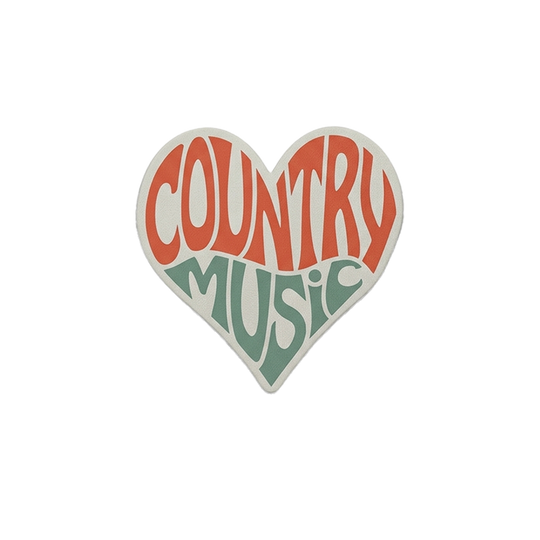 Country Music | Badge Reel Patch, 1.25 in