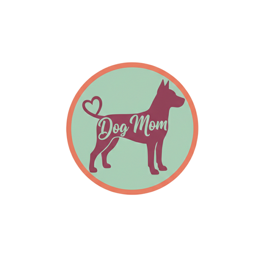 Dog Mom | Badge Reel Patch, 1.25 in