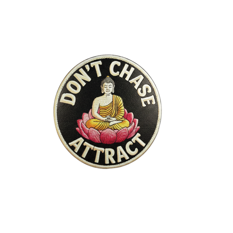 Dont Chase Attract badge reel patch, 1.25 in
