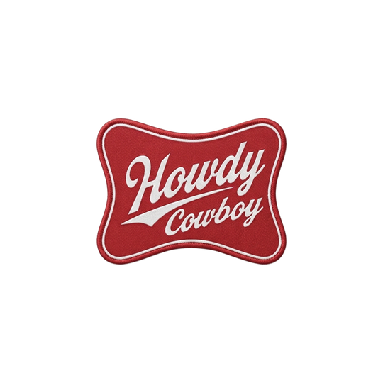 Howdy Cowboy | Badge Reel Patch, 1.25 in