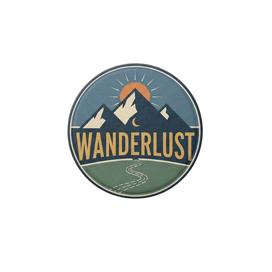 Wanderlust | Badge Reel Patch, 1.25 in