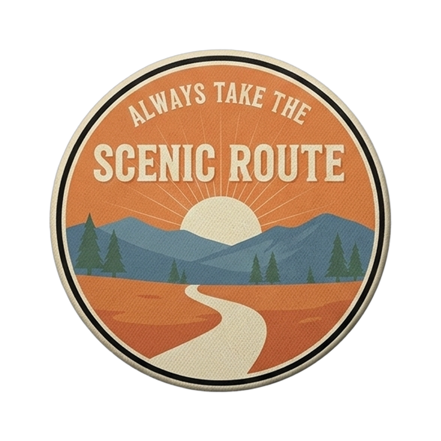 Always Take The Scenic Route patch