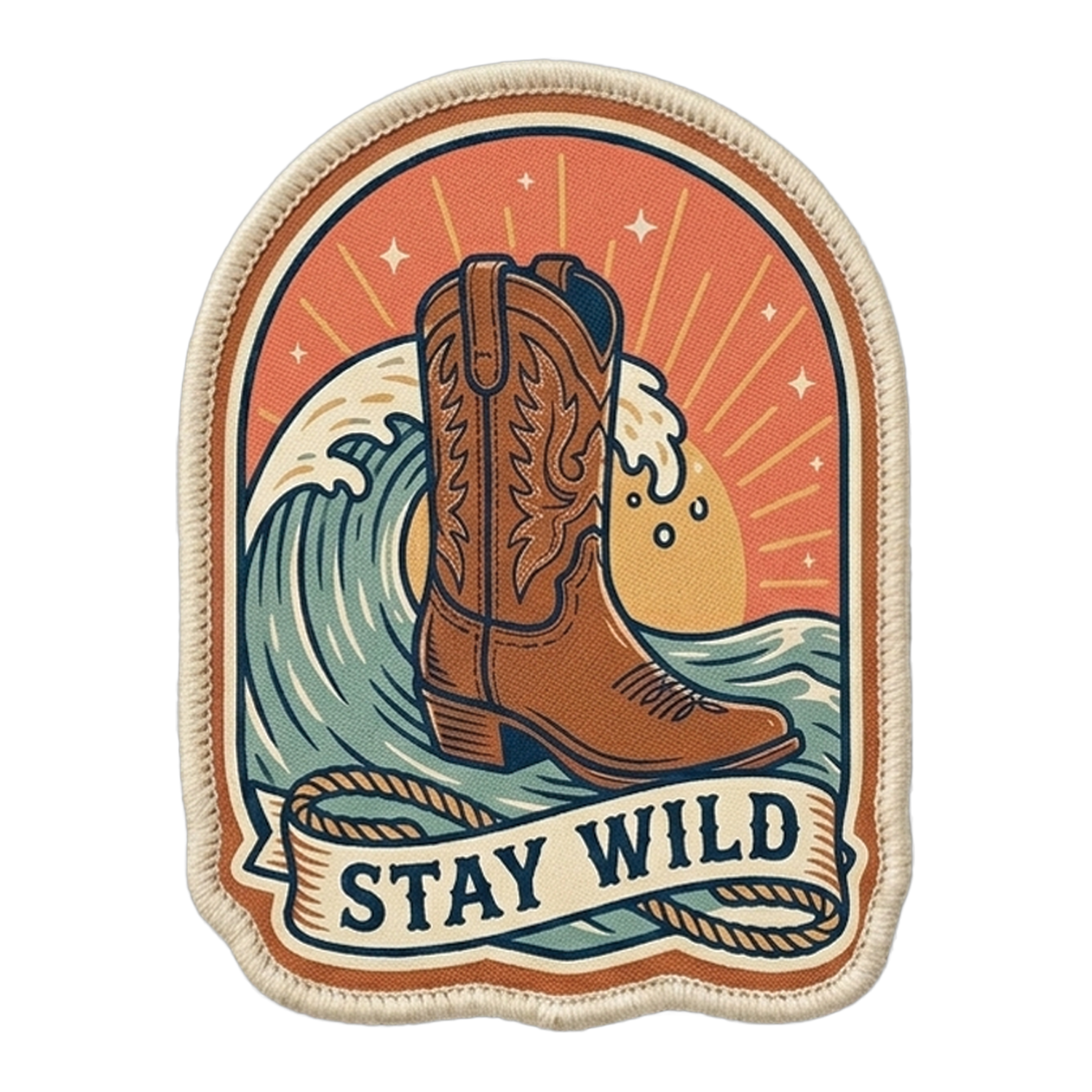 Stay Wild Boot patch