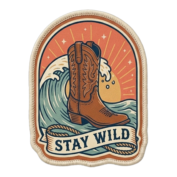 Stay Wild Boot patch
