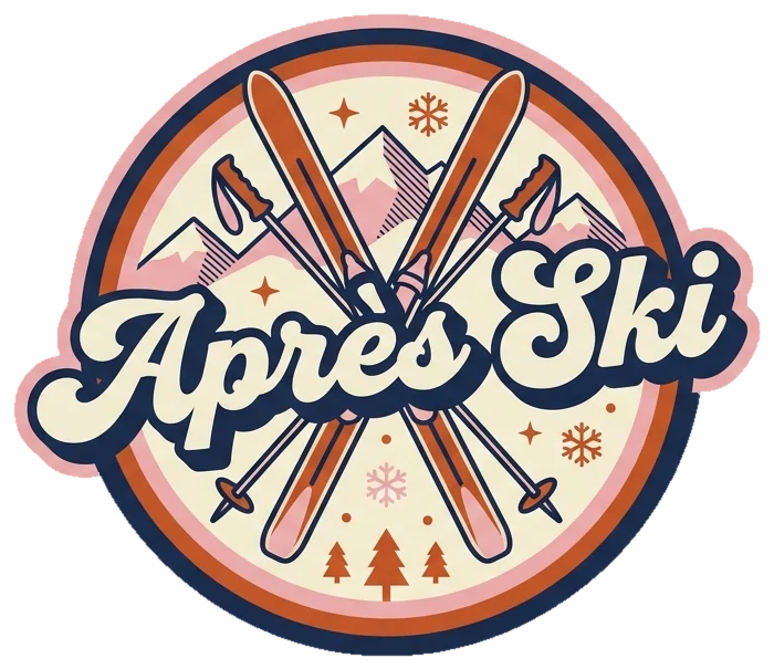 Apres Ski hat patch, transparent background