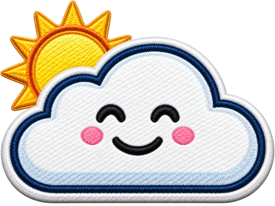 Cloud | Hook + Loop Hat Patch, 1 in for Trucker Hats