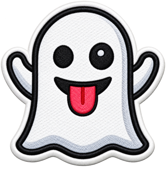 Ghost | Hook + Loop Hat Patch, 1 in for Trucker Hats