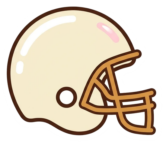 Retro Football Helmet Mini Hat Patch, 1 in UV Printed Hook and Loop