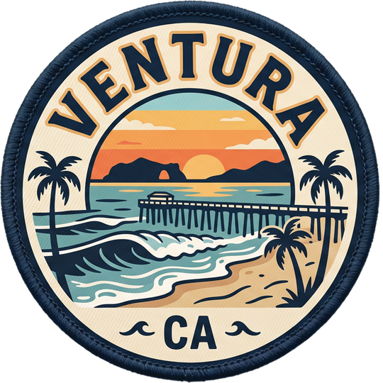 Ventura | Hook + Loop Hat Patch, 2.5 in for Trucker Hats